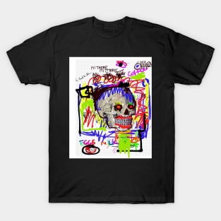 Grocery List  Neo Goth Skull T-Shirt